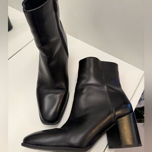 Nordstrom Black Leather Boots 7.5